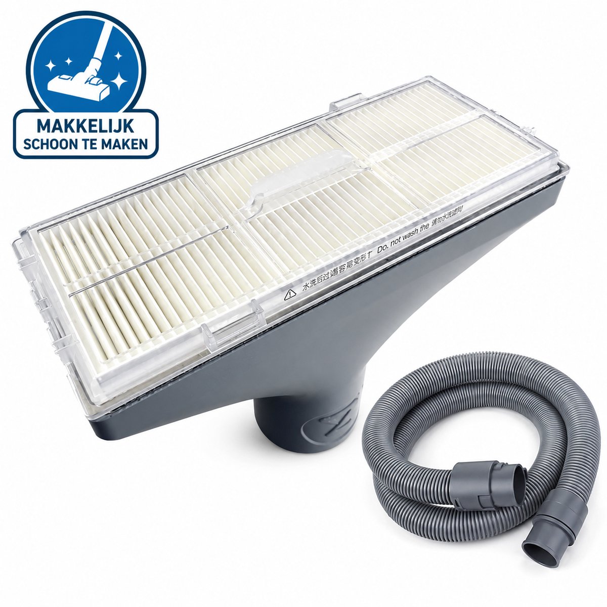 Roborock S7 Filter Reinigingsadapter - Stofzuiger Filter Reiniger - Vacuum Adapter - Roborock S7 Accessoire - Filter Schoonmaken - Geschikt Voor Stofzuigers Tot 37mm - Compatibel Met De Meeste Stofzuigers In Nederland - Grijs