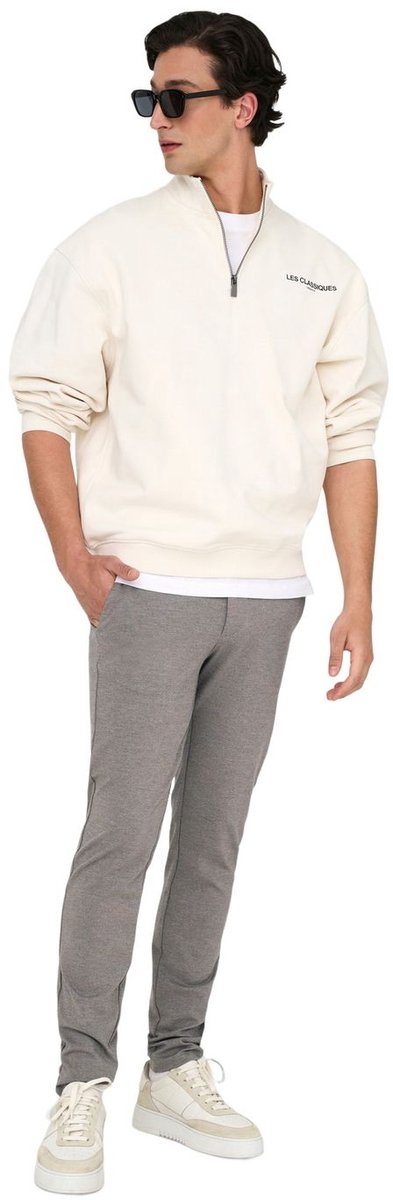 Only & Sons Heren Chino Broek slim Bruin 30W / 30L Volwassenen