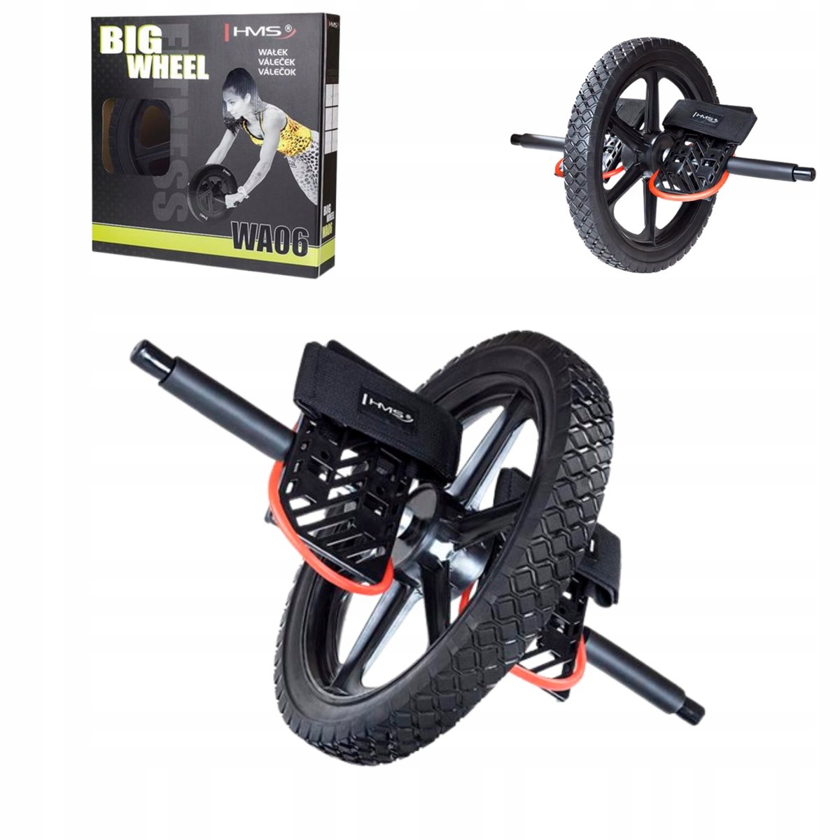 HMS WA06 Buikspierroller met Antislip Handlat en Voetsteunen