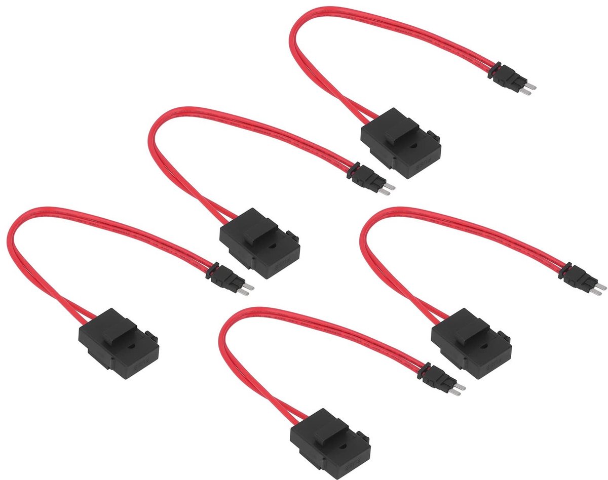 ZEYNOMAX - Mini Fusehouder voor Auto - 20A met Verlengd Draad - Eenvoudige Installatie in Krappe Ruimtes - Betrouwbare Verbinding - Geschikt voor Di...