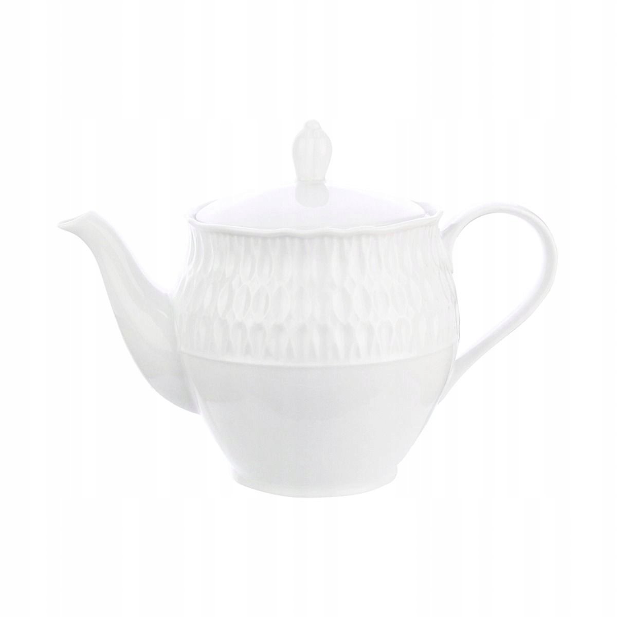 Ćmielów Sofia Theepot 1100 ml - Klassiek Wit Porselein