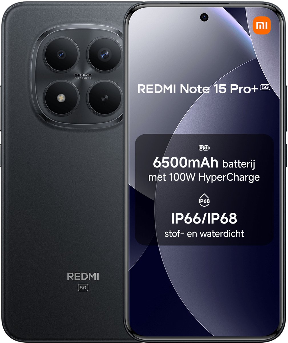Redmi Note 15 Pro+ - 5G - 8GB/256GB - Zwart