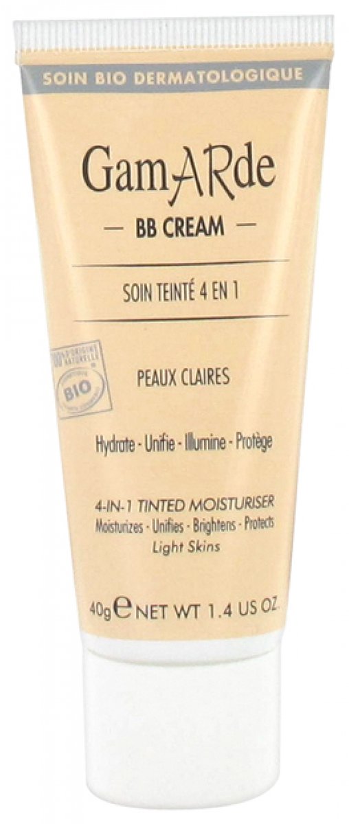 Gamarde BB Cream Getinte Verzorging 4 in 1 Biologisch 40 g (Tint : Eerlijke huid)