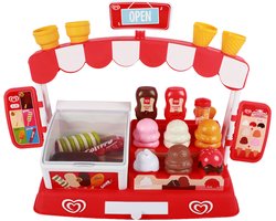 Casdon Ola Speelijs IJskraam | Speelset met veel accessoires | Met Calippo, Twister, Magnum, Cornetto, Solero, schepijs en overige accessoires