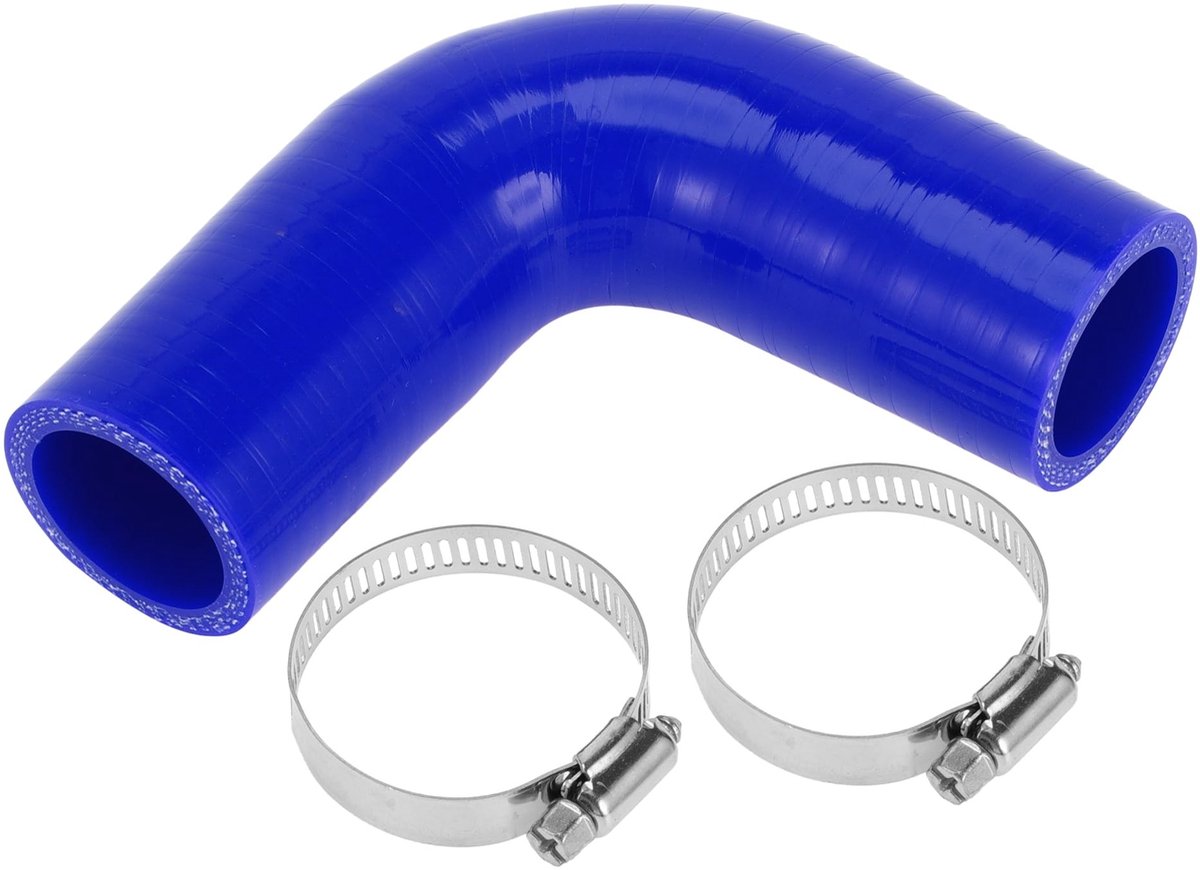 BRENZOOS- Koelmiddelslang 32 mm - Siliconen Slang - 90 mm Lengte - 90 Graden - Blauw - Hoge Temperatuur Bestendig - Siliconenslang
