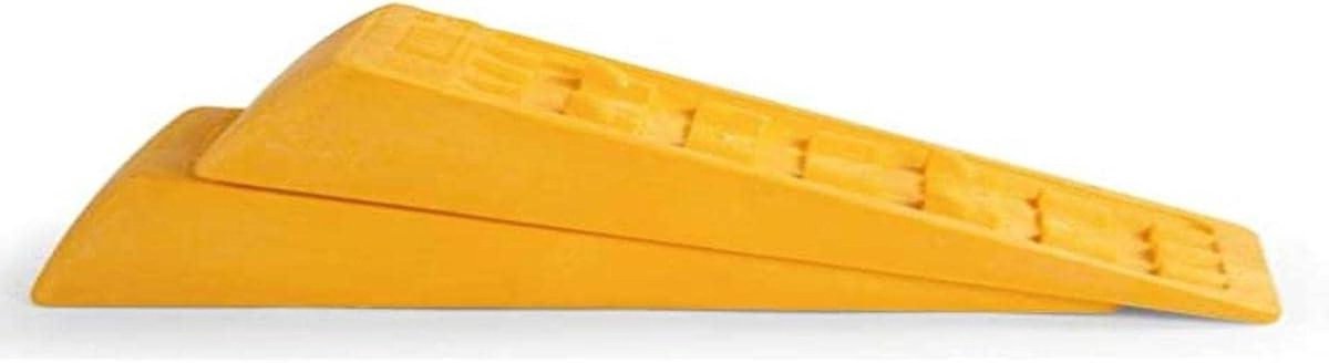 Wielkeg Systeem - Oprijblok - Voertuig Stabiliseren - Duurzaam Materiaal - 60 cm Lengte - Geel