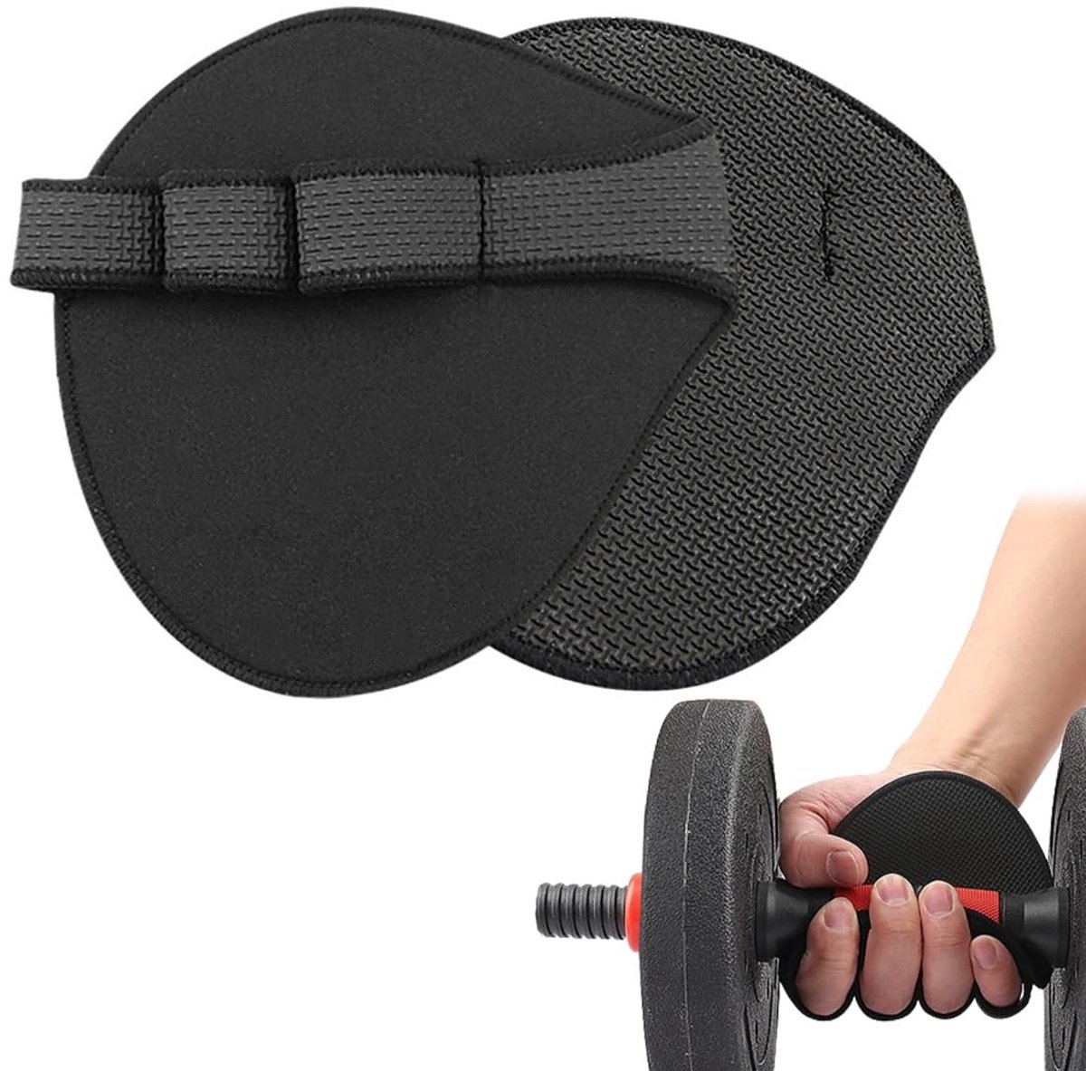 BRENZOOS- Optrekgrepen Perfecte Grip - Antislip - Huidbescherming - Duurzaam - Fitness Handschoenen - Gewichtheffen - Fitnesshandschoenen