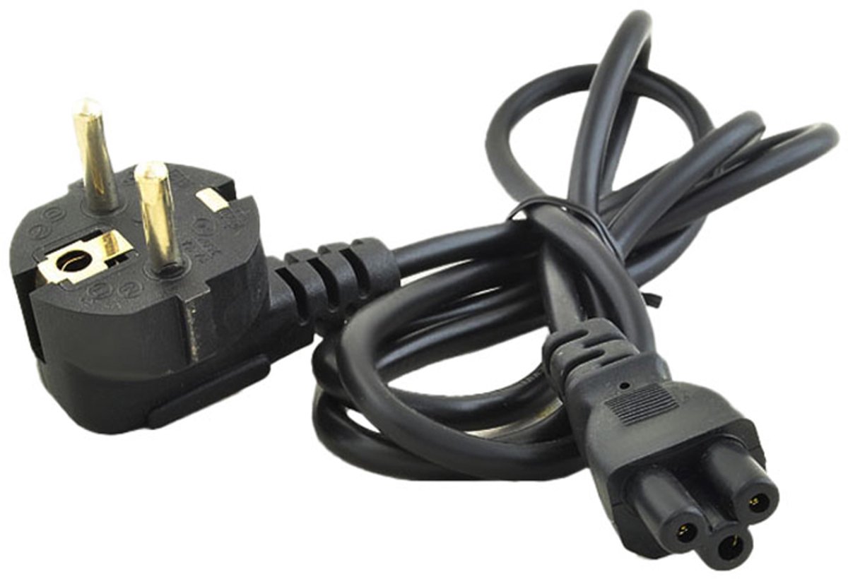 Stekkerkabel C5 (Klaverblad) 1,5m - Stevige kwaliteit