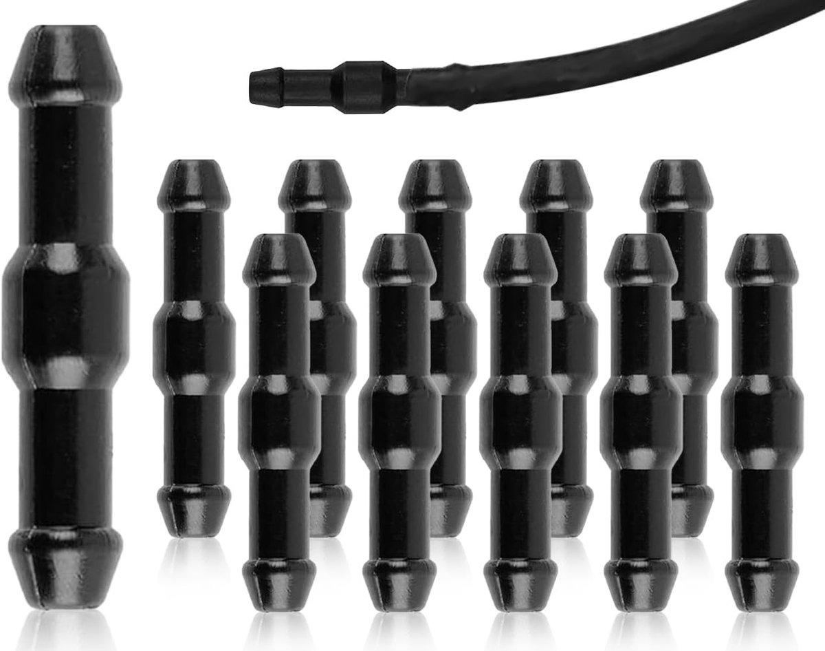 Dailygoods- Autoslangconnector 10 Stuks - Universele Slangadapter - Spatwaterdicht - Isolatieslang - Zuigslang - Hoge Kwaliteit - Slangconnector
