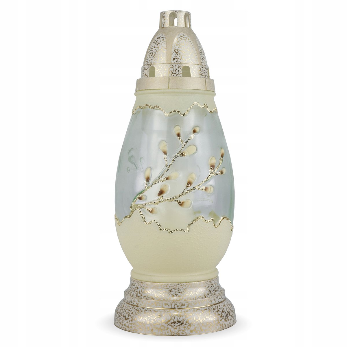 Paasei Znicz 29 cm met Witte Vulling - Decoratieve Graflicht
