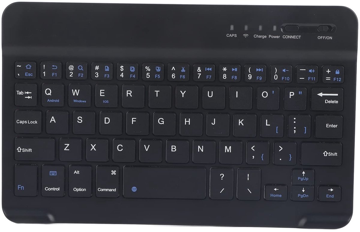 Dailygoods - Draadloos Keyboard - Aluminium - Ultra-slim - Voor Laptop en Desktop - 7-8 Inch