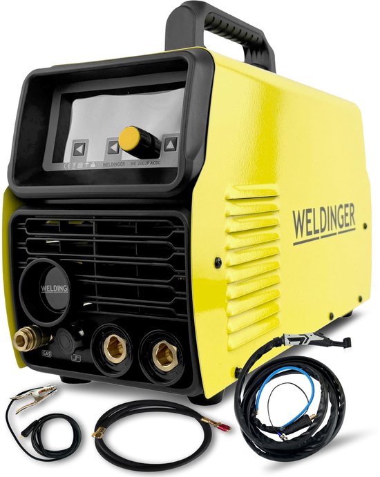 Poste à souder WIG WELDINGER WE 2003P ACDC - onduleur allumage HF pour le soudage de l'aluminium 2T/4T Impulsion également MMA 5 ans de garantie