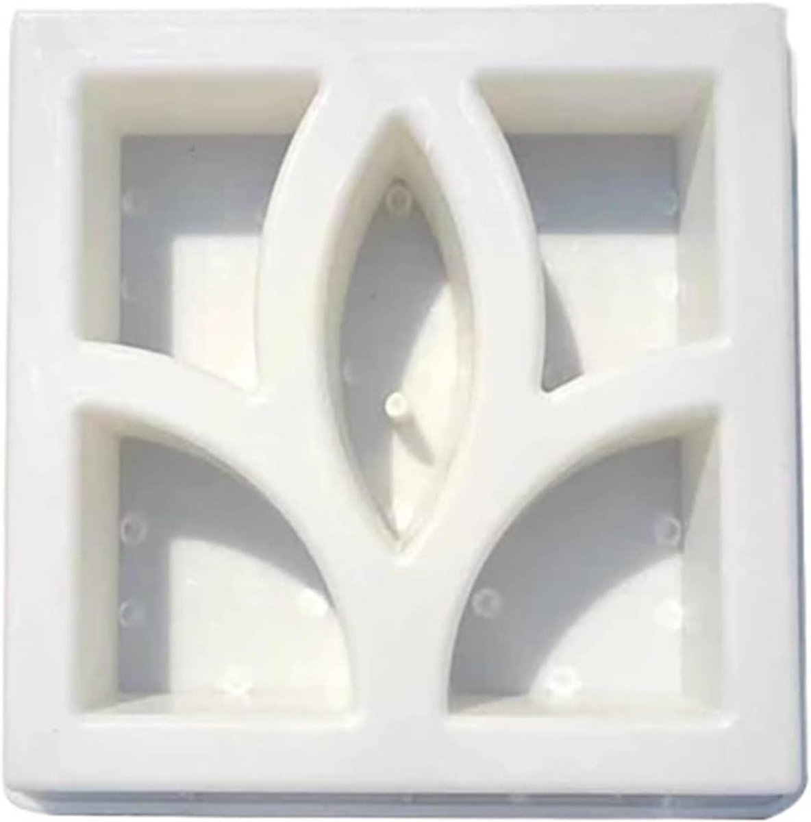Betonmal - Tuinpad Mal - Buitenruimte Verfraaien - Unieke Patronen Creëren - 30 x 30 x 7 cm - Wit