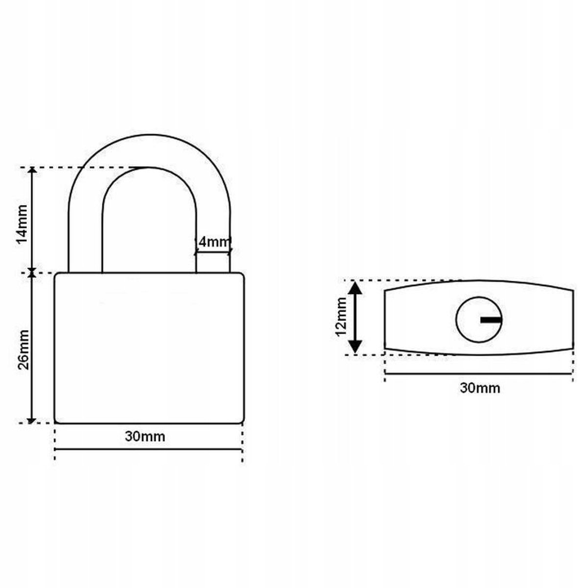XL-Tools Gietijzeren hangslot 30mm - Gehard & Weerbestendig