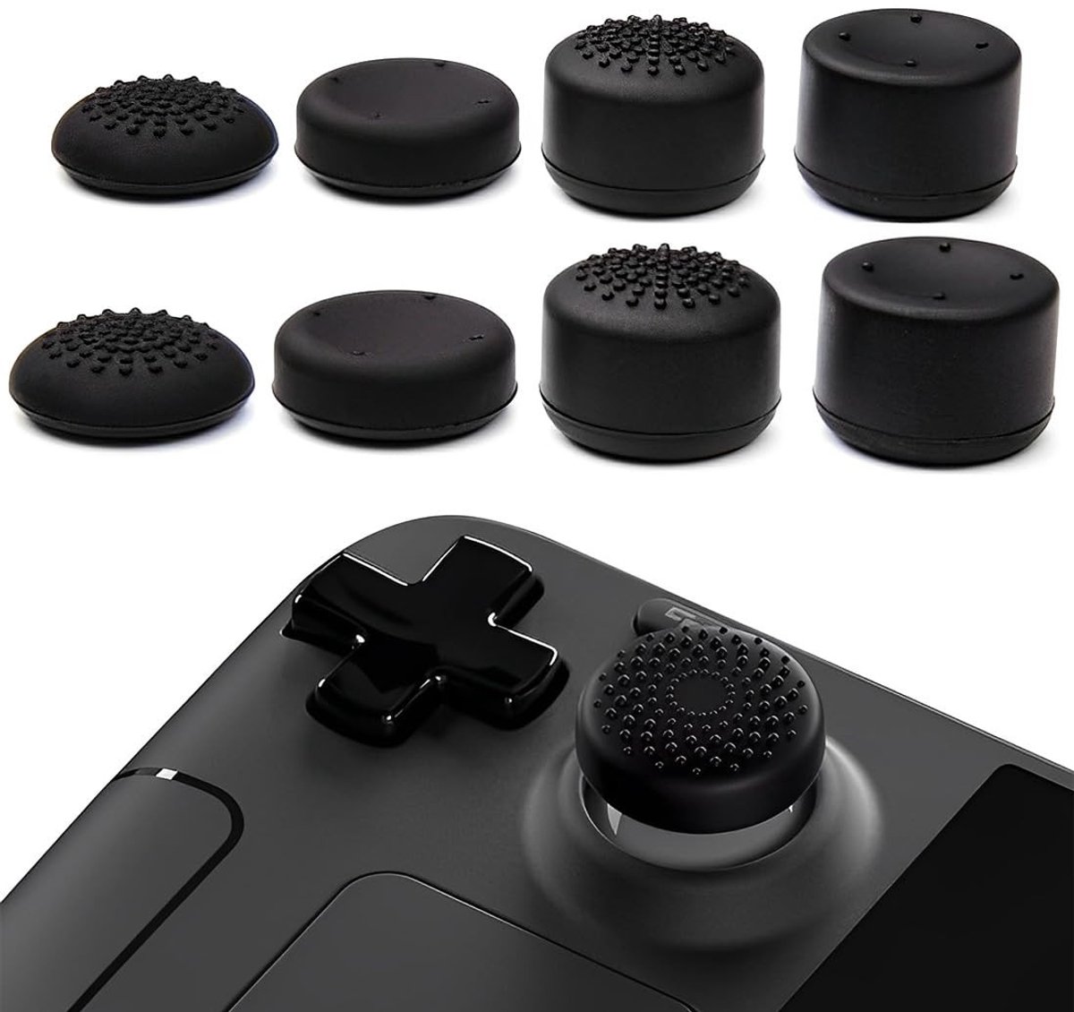 Dailygoods - 8 Stuks Ergonomische Thumbsticks voor PS4/PS5 Controllers - Antislip Joystick Grips