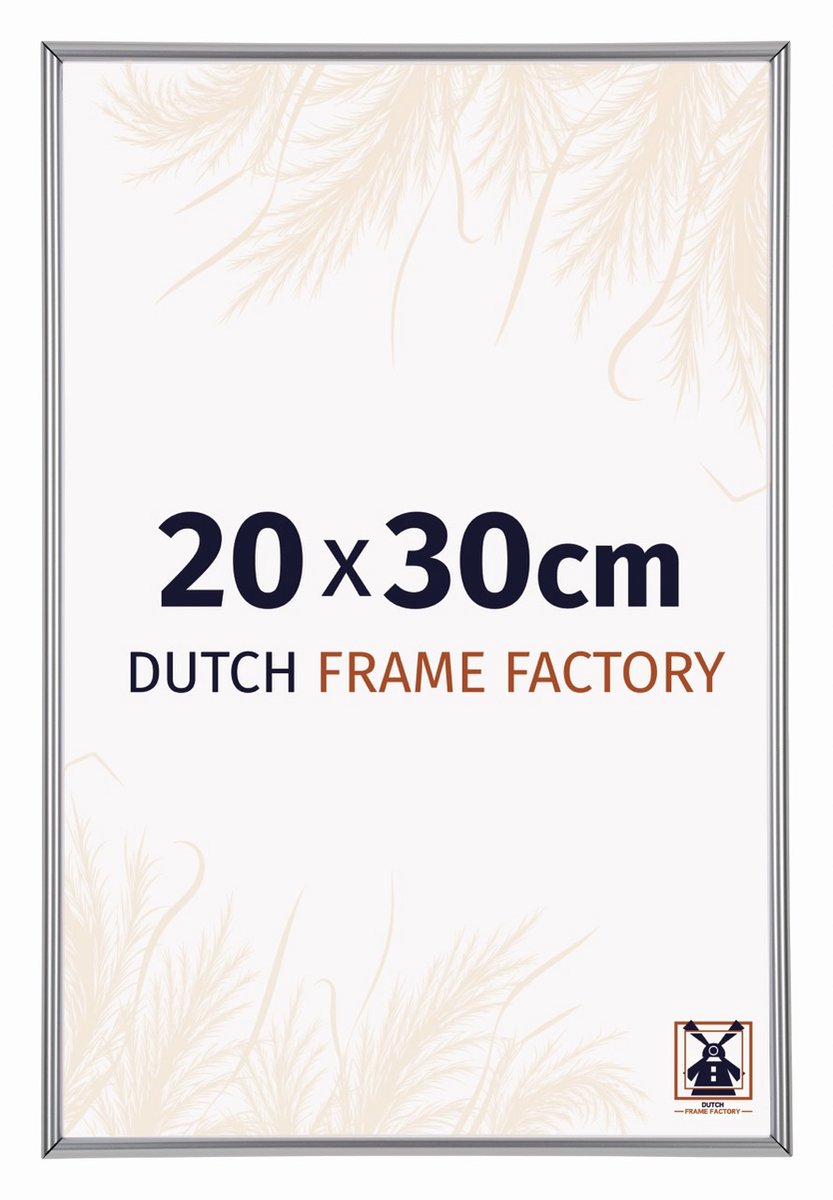 Dutch Frame Factory Fotolijst 20x30 cm - Kunststof - Zilver Hoogglans - Angers