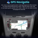 Autoradio met GPS navigatiesysteem dat offline en online kaarten ondersteunt. Toont een kaart van Berlijn.