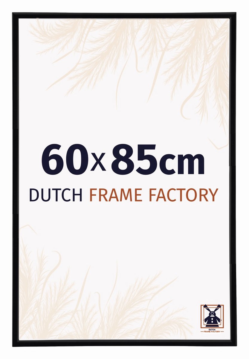 Dutch Frame Factory Fotolijst 60x85 cm - Kunststof - Zwart Hoogglans - Angers