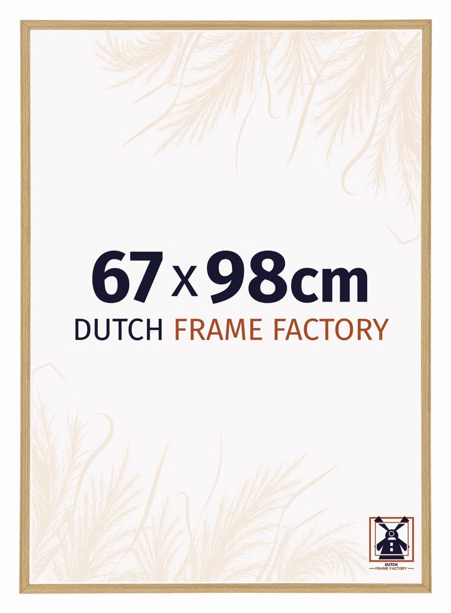 Dutch Frame Factory Fotolijst 67x98 cm - Kunststof - Beuken Licht - Angers
