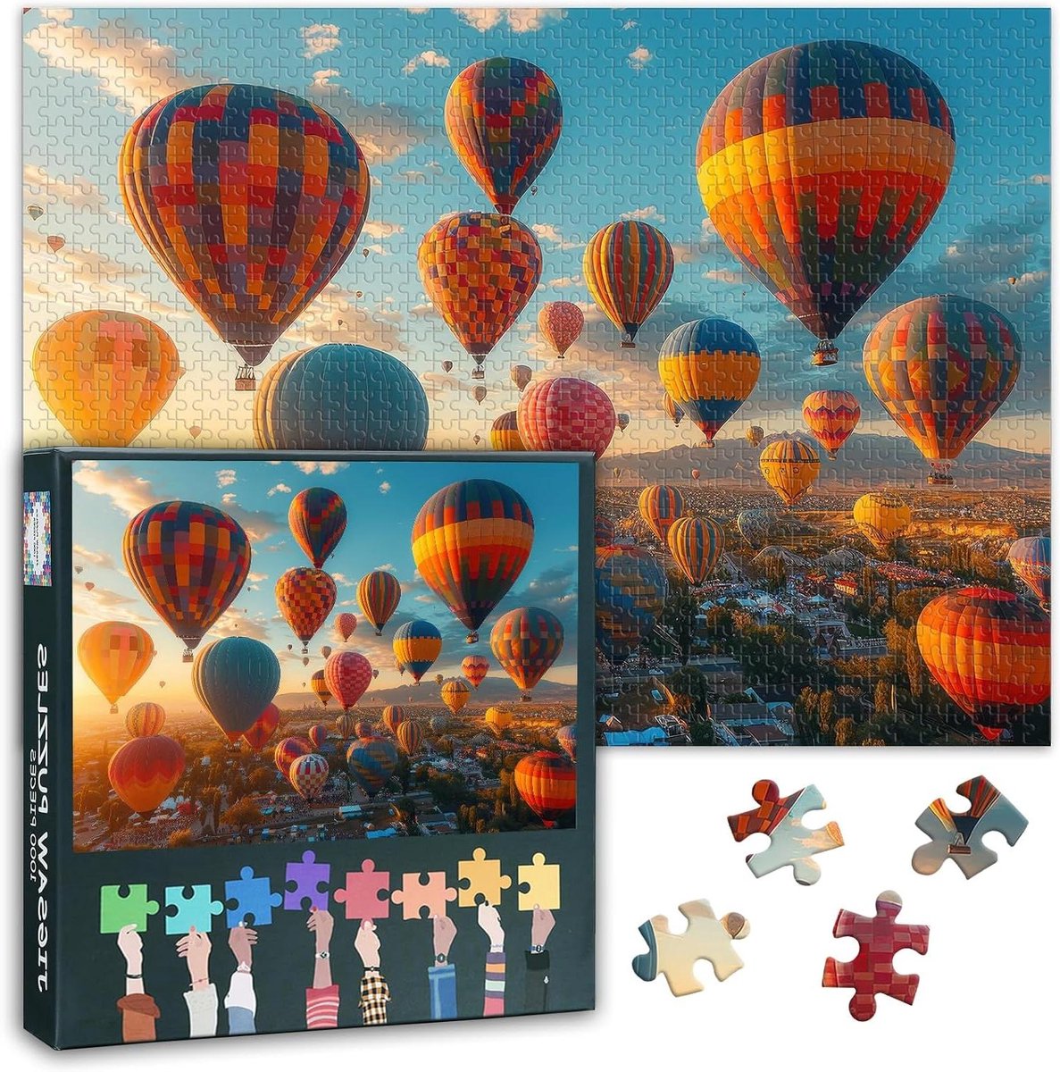 Volwassen Puzzel - Legpuzzel - Ontspanning Thuis - Letters op achterkant - 1000 stukjes 70x50cm - Artwork