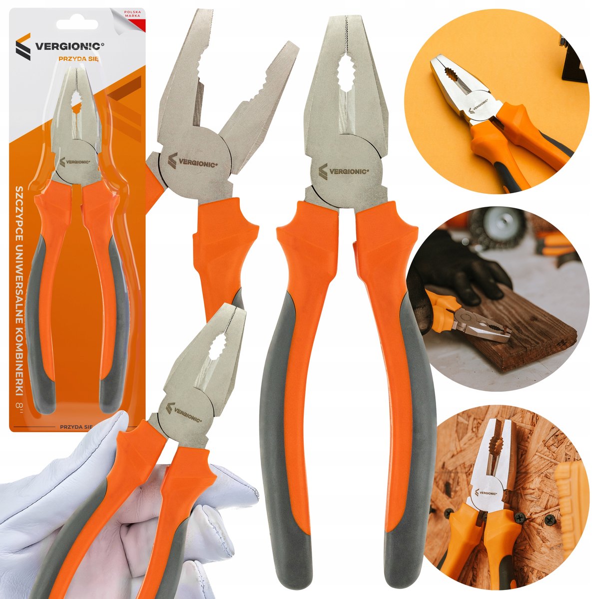 Vergionic Combinatiefunctie Tang 8'' - Universeel Gereedschap
