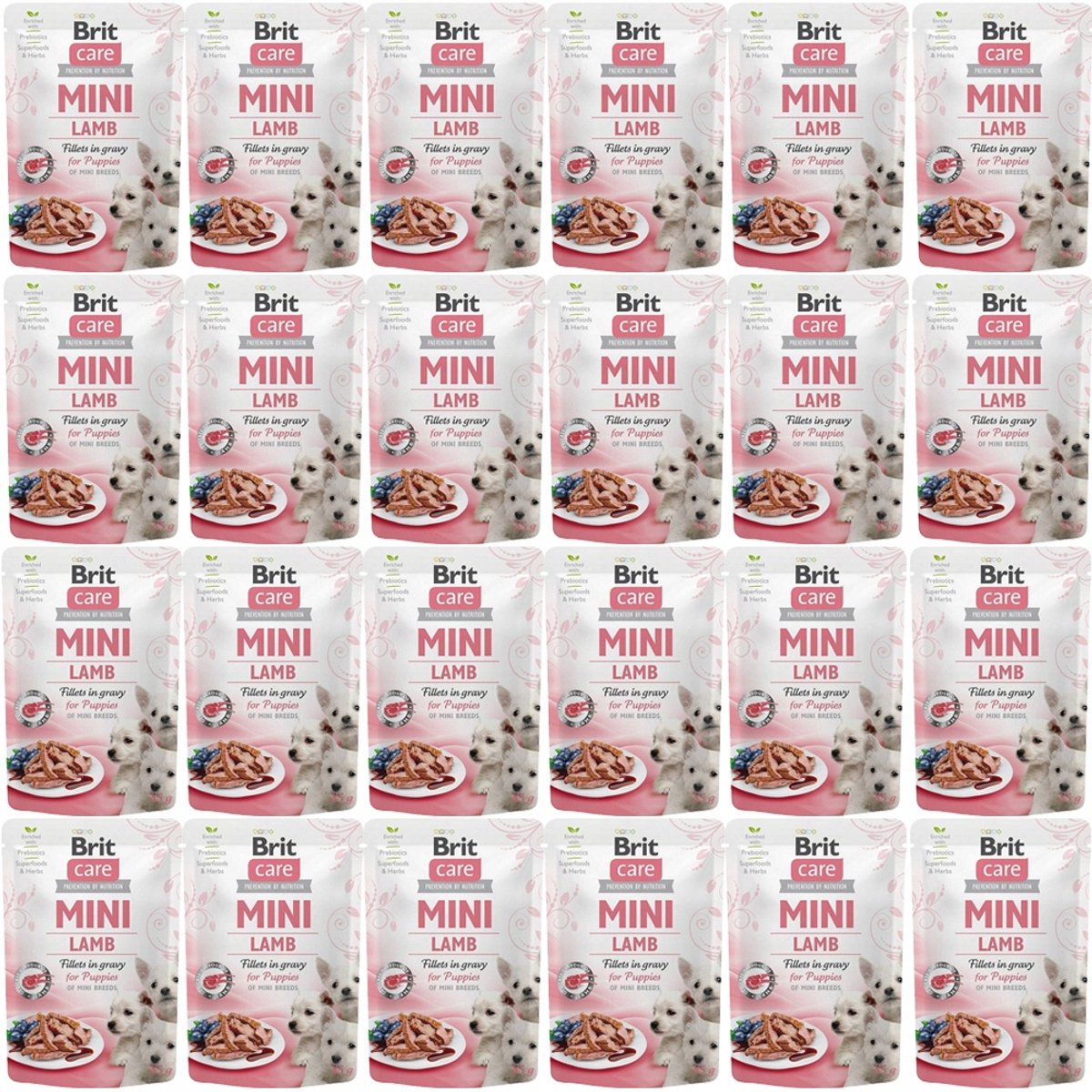 Brit Brit Care Mini Serie - Natvoer voor Puppy - Lam - 24x85g