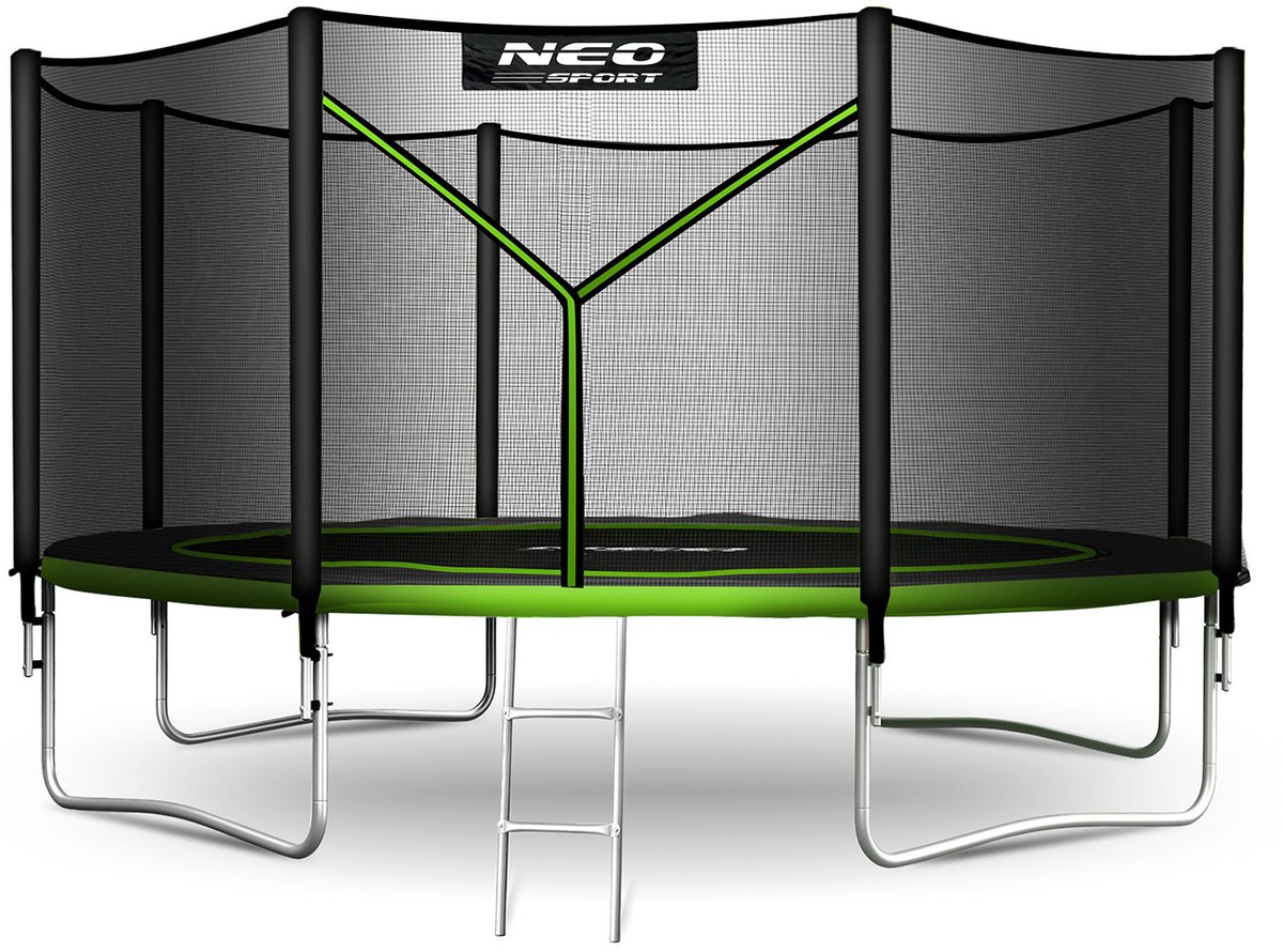 Neo-Sport Serie - Tuintrampoline - 374cm - Weersbestendig - Incl. Ladder