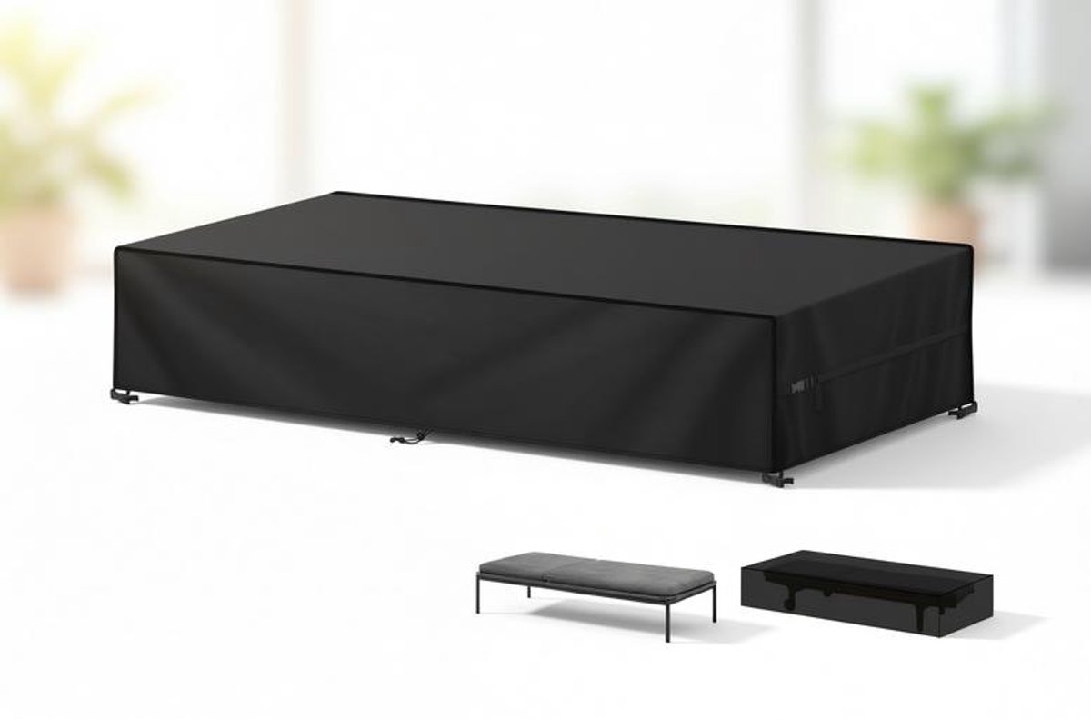 ElleMooi Sun Lounger Cover - Waterproof Cover voor Sun Loungers - 420D Oxford Tuinmeubelen - Windproof Beschermhoes voor Zonnebed - 210x75x40cm