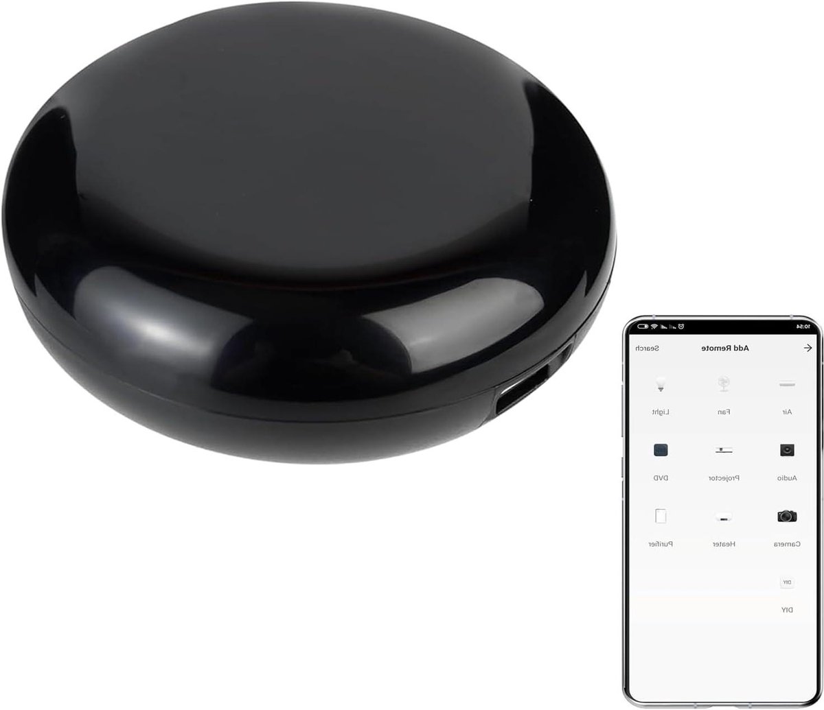 Smart Afstandsbediening - Universele IR - Apparaat Bediening - WiFi Connectiviteit - 6 Meter Bereik - Zwart