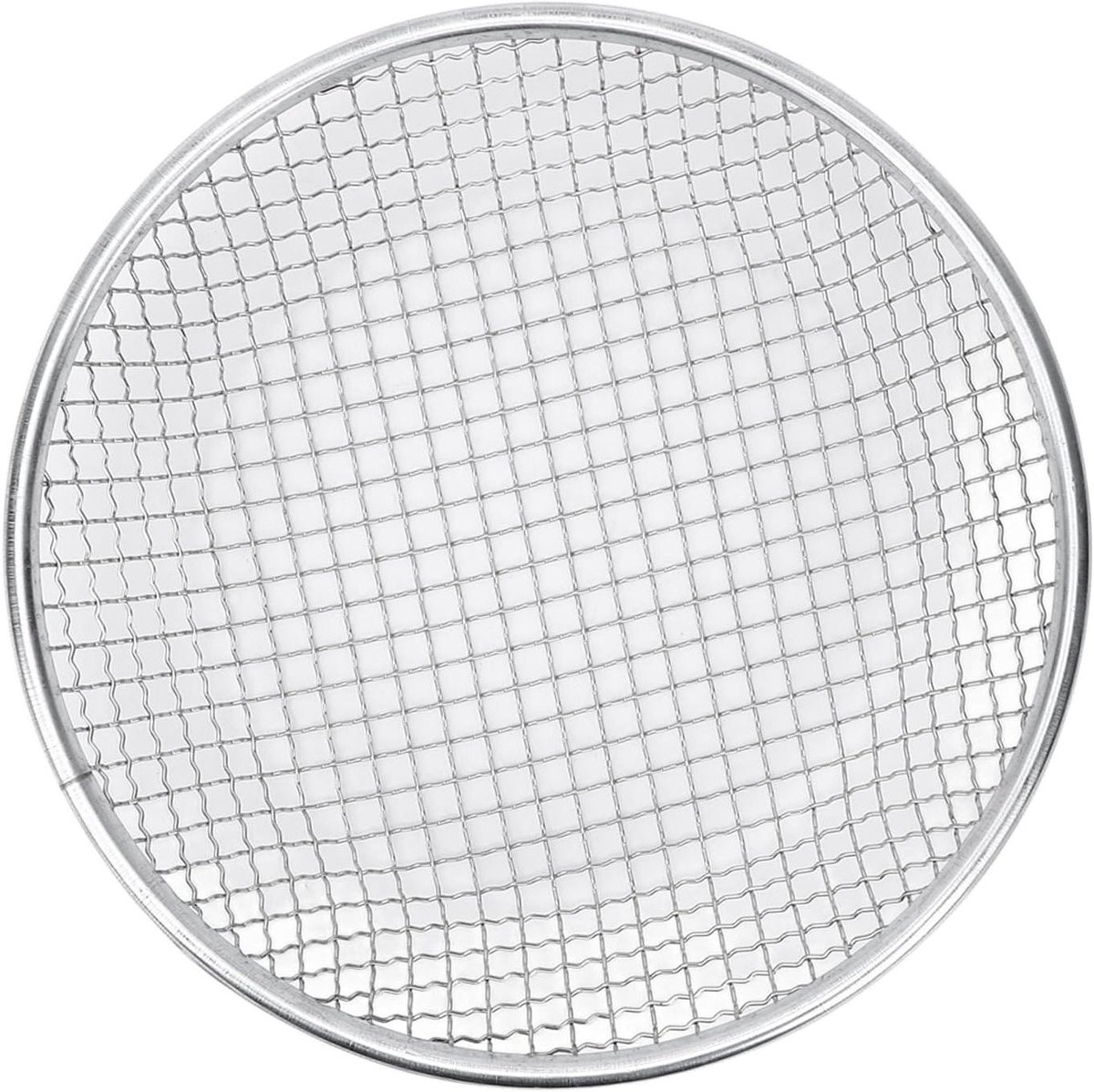 Bodemzeef Roestvrijstaal - Zandzeef Compostzeef - Tuinaarde Ziften - Fijnmazig Erosiebestendig - 30 cm Diameter - Zilverkleurig