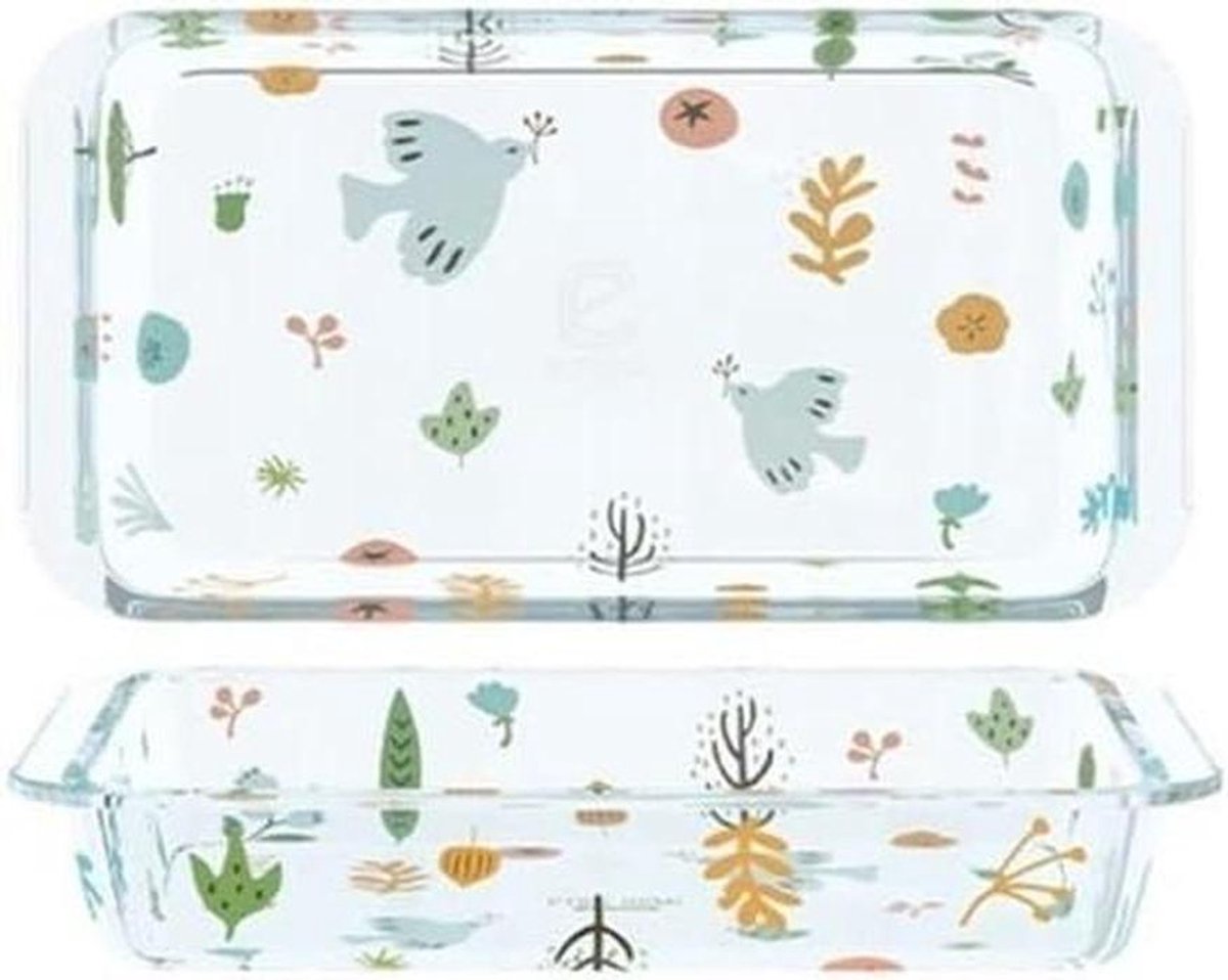 Ovenschaal Glazen Kom - Rijstkom Dinerbord - Bakken En Stomen - Verdikt Borosilicaatglas - Verschillende Capaciteiten - One Color