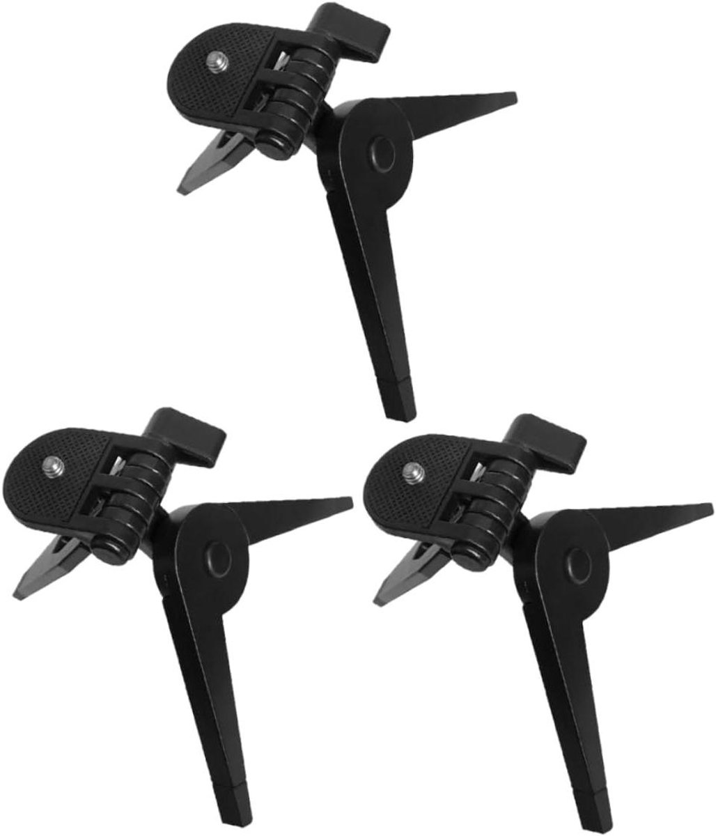 Camera Tripod Set - Mini Statief - Mobiele Fotografie - Drie Stuks - 15.5 cm - Zwart