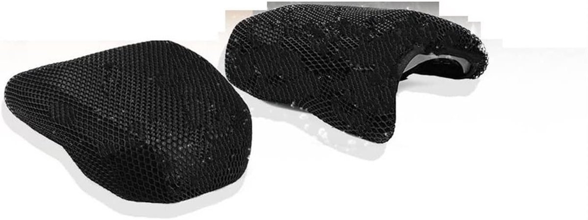 Motor Zadelkussen - Comfort Kussen - Lange Ritten - Ademend 3D Gaas - Universele Pasvorm - Zwart