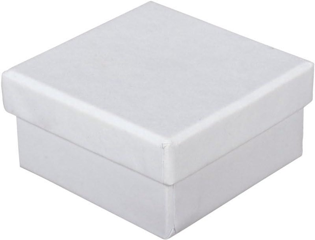 Papieren maché boxen - Knutseldozen - Creatief versieren - Gemaakt van gerecycled materiaal - 4 stuks - Wit