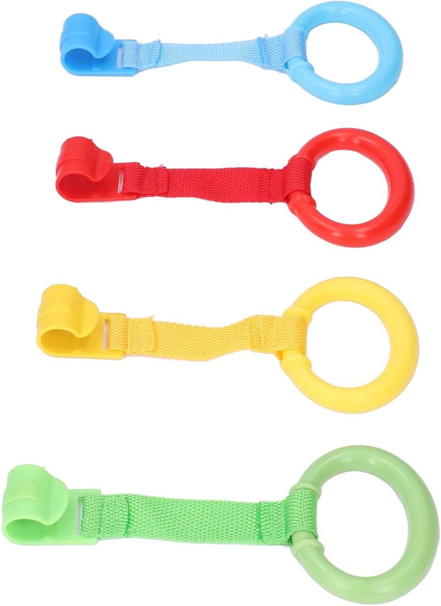 Trekringen Baby - Wandelhulp Peuters - Ondersteuning Lopen - Ergonomisch Design - 4 Stuks - Wit