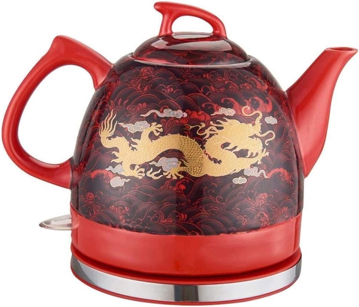 Elektrische Waterkoker - Moderne Pot - Snel Water Koken - Constante Temperatuur - 1 Liter - Rood