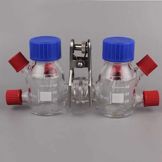 Brandstofcelbox - Reagensfles - Laboratorium Experimenten - Explosiebestendig Ontwerp - 50 ml - Transparant — afbeelding 3