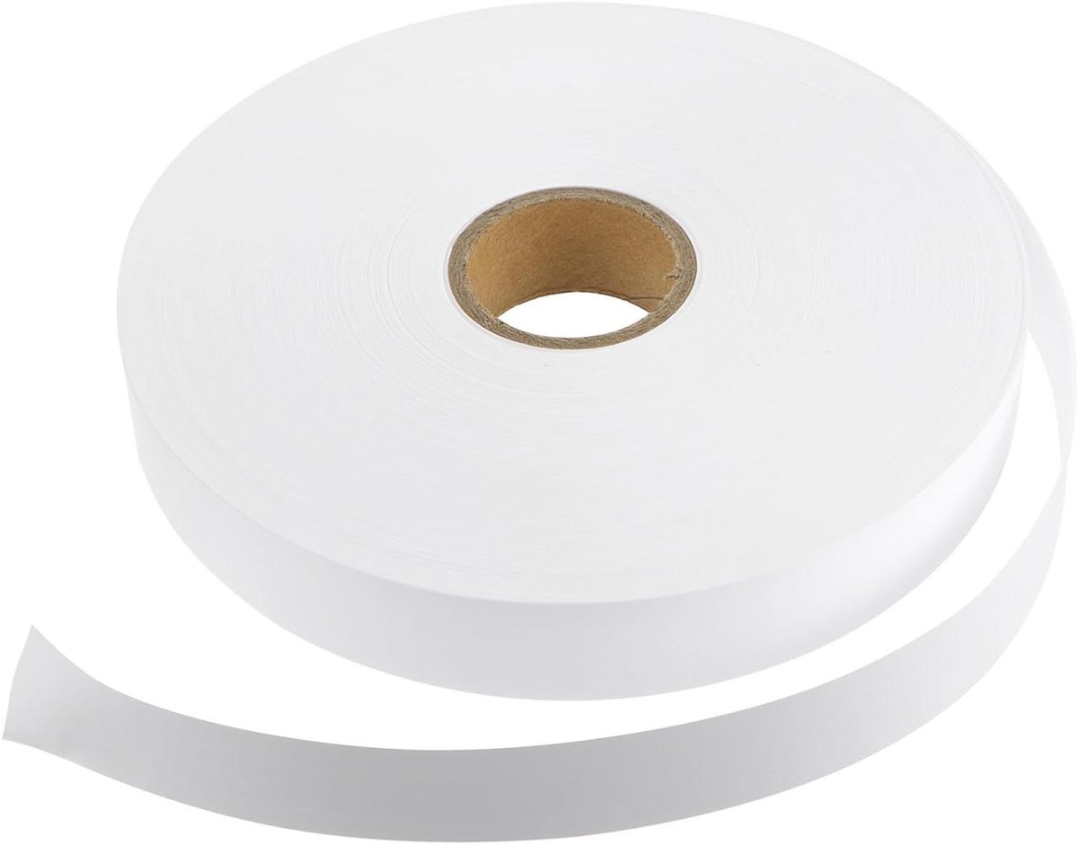 Wasbare Strijklabels - Kledingstickers Stoffen - Kleding Markeren - Herbruikbaar Duurzaam - 35 x 200mm - Wit