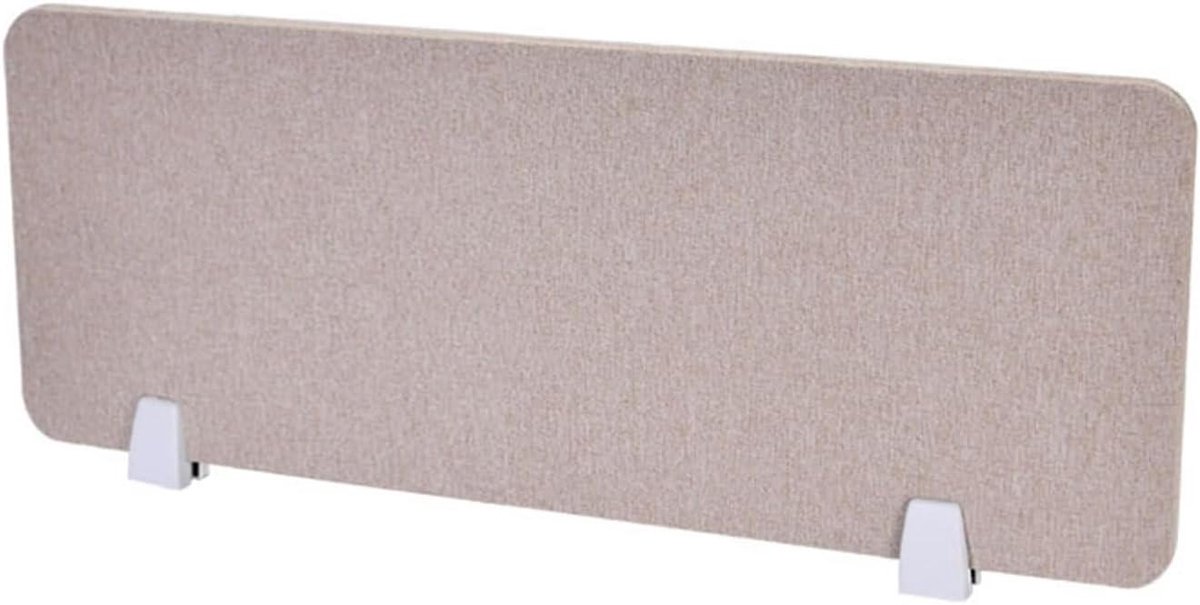 Bureauverdeler Privacy - Kantoor Scherm - Werkruimte Creëren - Prikbaar Oppervlak - 120 x 30 cm - Bruin