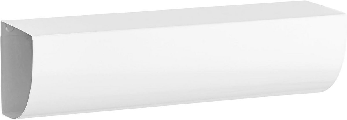 Krantenbox voor buiten - Brievenbus accessoire - Post ontvangen - Dubbelzijdig bruikbaar - 36 cm breed - Wit