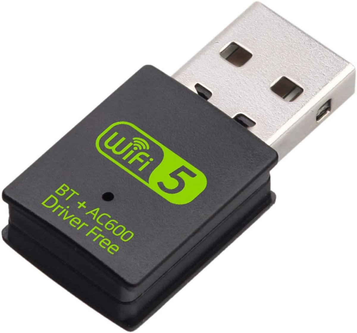 WiFi Bluetooth Dongle - Netwerkadapter - Internetverbinding - Dual Band AC600 - Mini formaat - Zwart