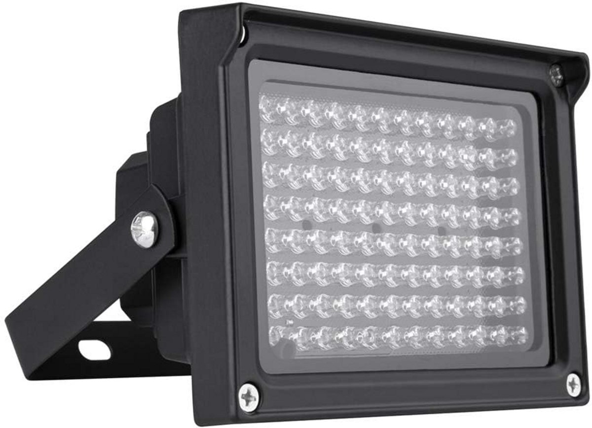 IR Verlichter - Nachtzicht Lamp - Buiten Beveiliging - Met Sensor - 96 LEDs - Zwart
