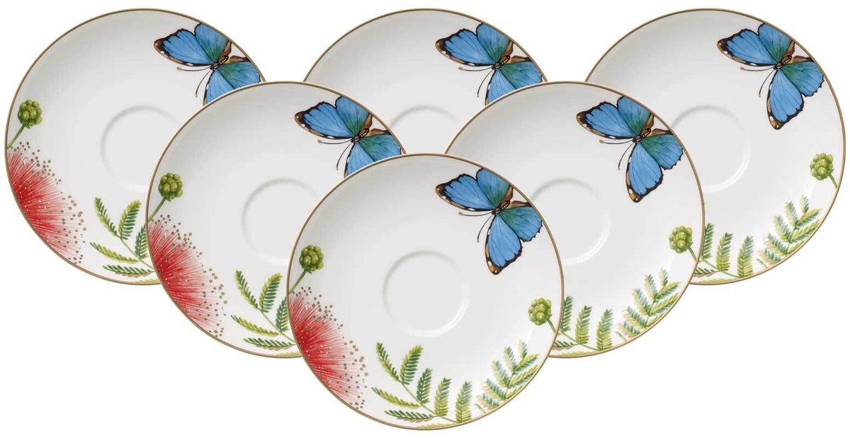 Kaffee- / Teeuntertassen Amazonia ø 15 cm Set van 6