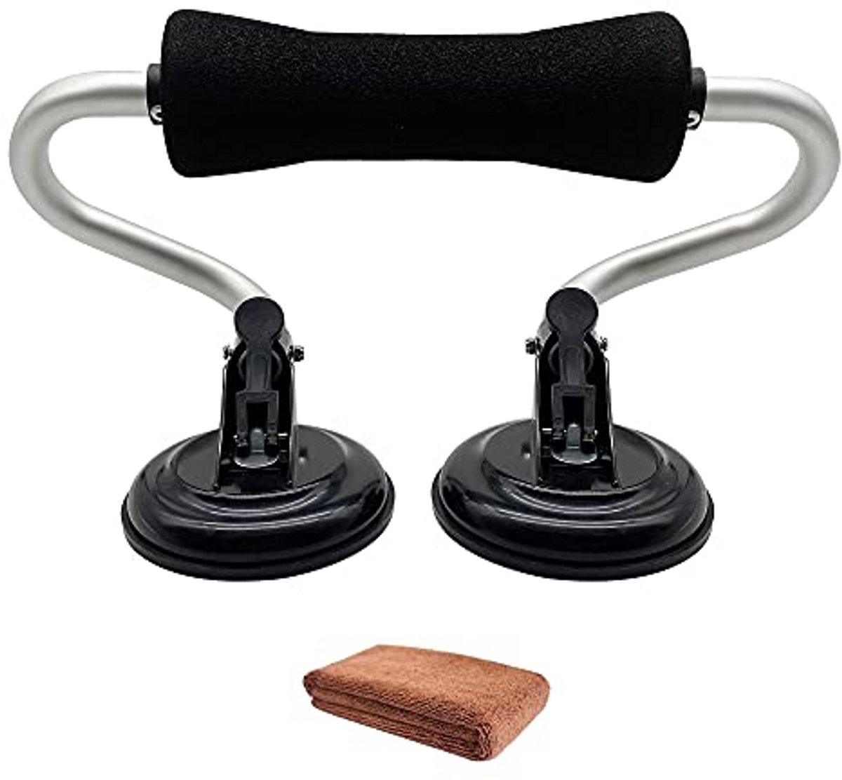 Kajak Roller - Boot Loader - Auto Laden - Zuignap Bevestiging - 220 LBS - Zilver