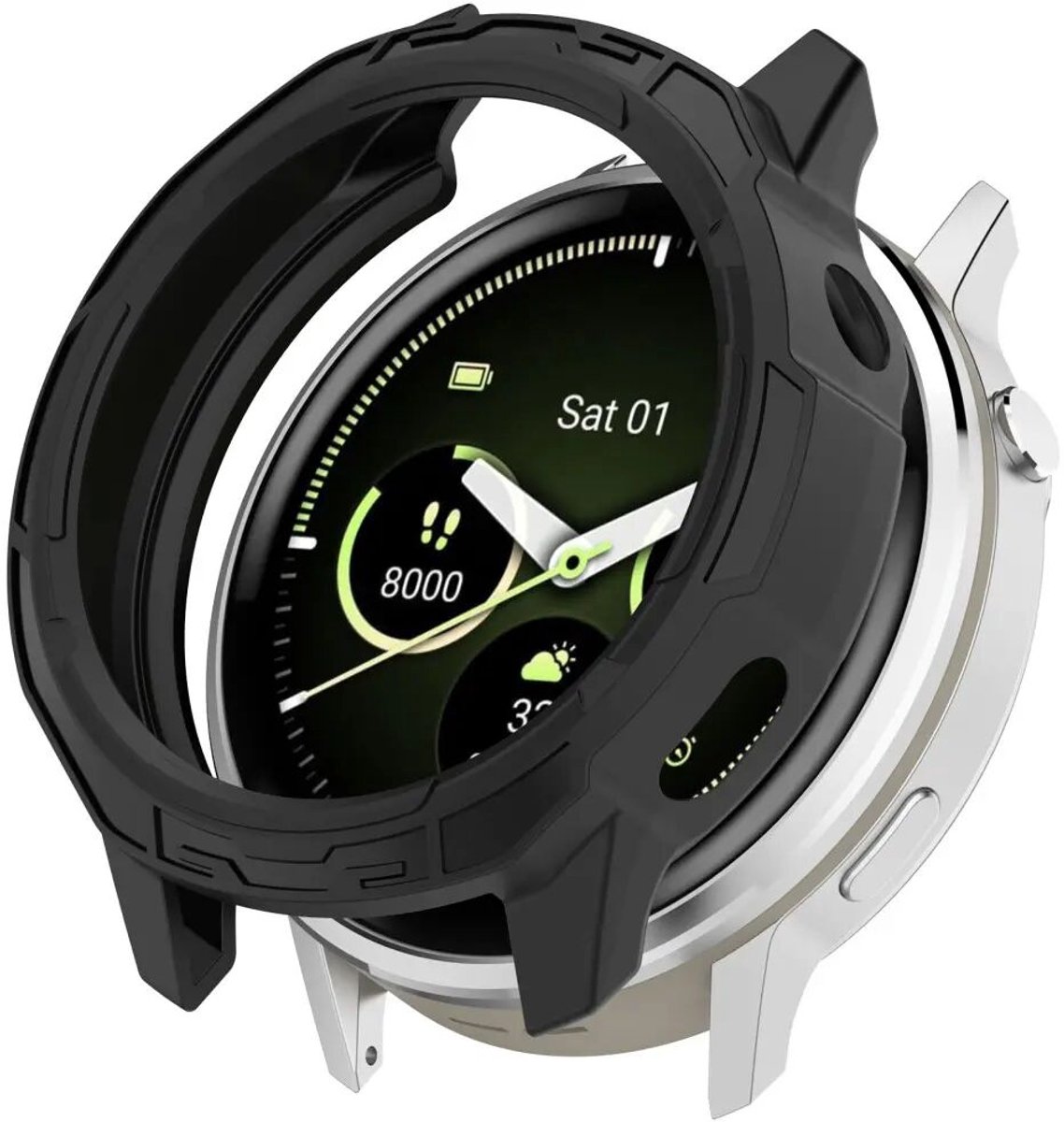 Hoesje Geschikt voor Garmin Venu 4 41MM - TPU Bumper Case - Zwart