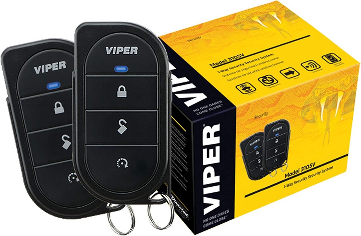 Auto Alarm Systeem - Inbraakbeveiliging - Voertuig Beveiligen - Keyless Entry - 18.8 x 10.41 cm - Zwart