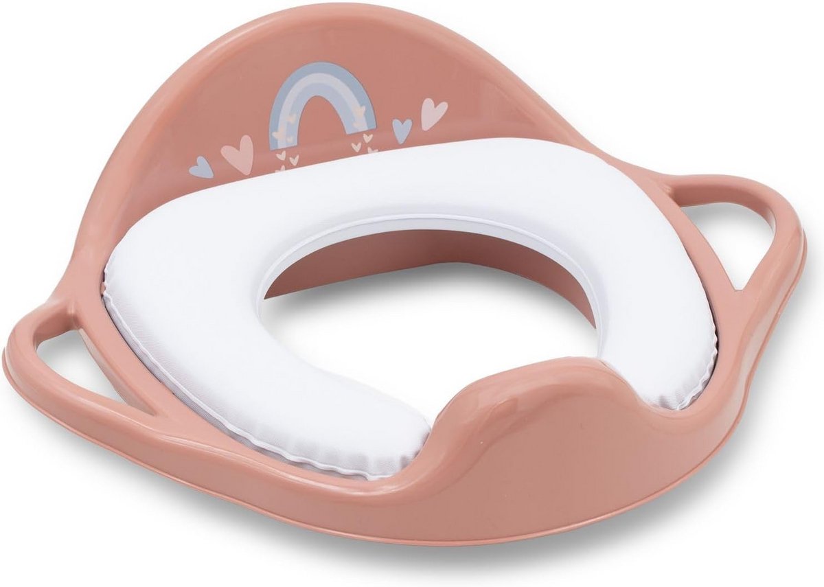 Kinder Toiletzitting - Toiletverkleiner Kind - Zindelijkheidstraining - Met Handgrepen Anti-slip - 39 x 30 cm - Rood