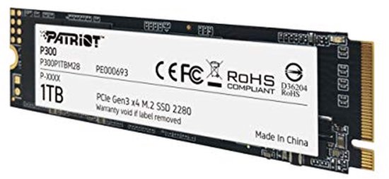 Interne SSD - Solid State Schijf - Snelle Data Opslag - NVMe PCIe Gen 3x4 - 1 TB - Zwart — afbeelding 2