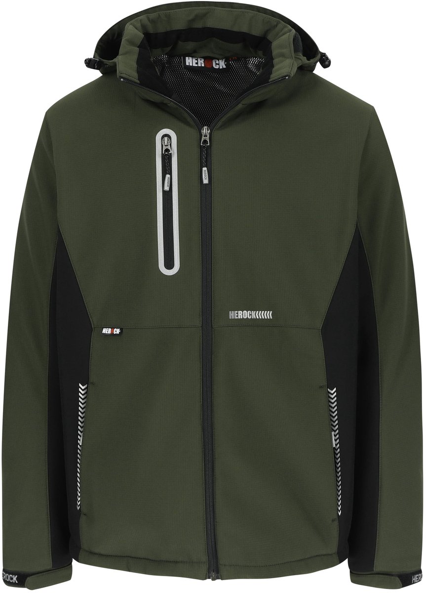 Herock Taris Softshell Jas Zwart / XS