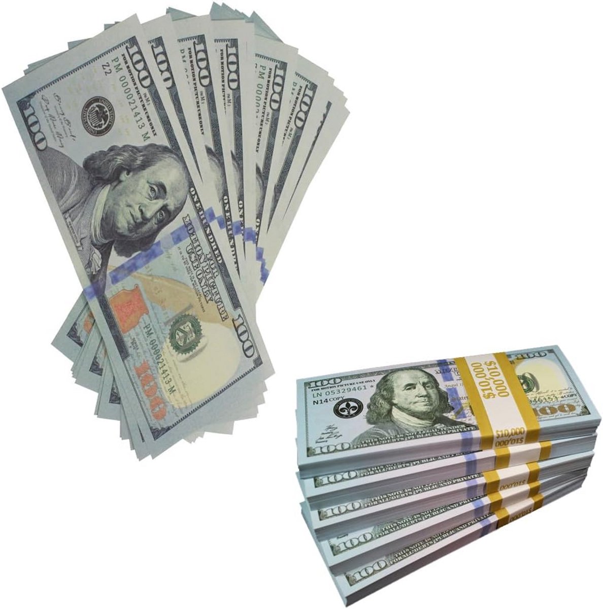 Speelgeld set - Nep geld dollars - Kinderen leren geld - Authentiek ontwerp - 120 vellen - Gekleurd